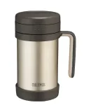 THERMOS Insulated Mug, 500ml Stainless Steel with Tea Strainer, Business Office Mug for Coffee And Tea, TCMF-501 GL