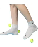 PUMA Socks, Men's Mid-Calf Casual Sports Cotton Socks, 3 Pairs, Black/light Gray/white, One Size Fits All (39/42)