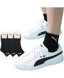 PUMA Men's Mid-Calf Casual Sports Cotton Socks, 3 Pairs, Black, One Size Fits All