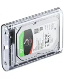 ORICO (ORICO) 3.5-Inch External Hard Drive Enclosure, USB 3.0 SATA Interface, for Laptop And Desktop, Compatible with SSD And HDD, Transparent 3139U3