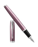 Parker Fountain Pen, Signature Pen, IM Liangxiang Purple White Clip Ink Pen, Birthday Gift for Men And Women, Writing Practice Pen, Stylish Fountain Pe