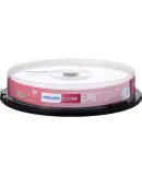PHILIPS DVD-RW Erasable Blank Discs, Reusable, 10-Pack DVD Recordable Discs