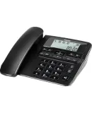 PHILIPS Landline Telephone, Fixed-Line Phone for Office And Home Use, Wired Telephone with Caller ID, Dual Interface, Battery-Free, CORD118 Black