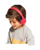 JBL JR300 Children's Headphones, Low-Noise Educational Headphones for Immersive Focus Training And English Learning, Online Classes, Parent-Child Education, New Year Gift, Bright Red