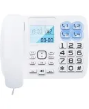 PHILIPS (PHILIPS) Landline Telephone, Fixed-Line Phone for Office And Home Use, Caller ID, Large Screen And Buttons, CORD168 White