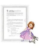 Disney Sofia Children's Skateboard, Four-Wheel Youth Street Professional Double-Warped Board with Lights, Birthday Gift