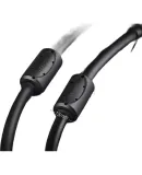 UGREEN Cable TV Line, High-Definition Closed-Circuit Line with Double Magnetic Rings RF RF Cable, TV Set-Top Box Connection Cable, F-Type British Thread Signal Cable, 1.5 Meters, 10716