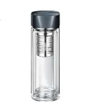 THERMOS Water Pattern Hiker Edition 400ml Portable Double-Layer Glass Cup TCGB-400 BL