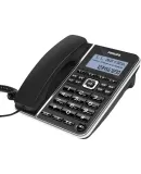PHILIPS Landline Telephone, Fixed-Line Phone, for Office And Home Use, One-Touch Dialing, Call Forwarding, Caller ID, CORD228 Black