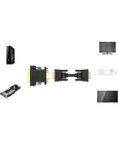 UGREEN DVI Male to VGA Female Adapter, DVI-I/DVI24+5 High-Definition Converter Cable, Compatible with Desktop Computer Graphics Card for Connecting Monitors And Projectors, 20122