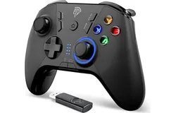 EasySMX Wireless Gaming Controller for Windows PC&sol;Steam Deck&sol;PS3&sol;Android TV BOX&comma; Dual Vibrate Plug and Play Gamepad Joystick with 4 Customized Keys&comma; Battery Up to 14 Hours&comma; Work for Nintendo Switch