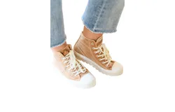 Corkys Footwear Run Me Down Velvet High Tops In Tan