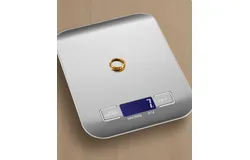 Home kitchen scale rechargeable stainless steel electronic scale 10kg food scale gram scale baking kitchen scale high accuracy-10KG&sol;1G&lpar;white&rpar;