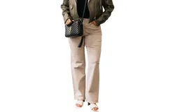 Ichi Straight Leg Trouser Jean In Doeskin