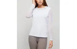 Anatomie Kim Jersey Mesh Top In White
