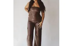 Needii City Nights Jumpsuit In Brown