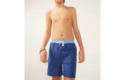 Chubbies Boy&apos;s True Blues Swim Trunks In Blue