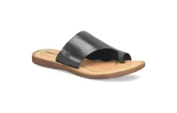 Born Women&apos;s Hinti Toe Loop Slide Sandal In Black