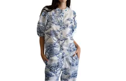 Las Sureñas Balloon Shirt In Safari White