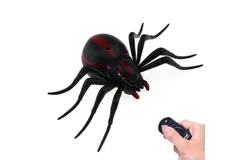Tipmant RC Spider Remote Control Car Vehicle Animal Scary Prank Toys Electric Electronic Siumlation Fake Kids Birthday Gifts &lpar;Black&sol;Red&rpar;
