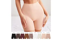 Women's Camisole Shorts for Underwear Seamless Shaping Boxer Briefs Tummy Control Panties Shaping Shorts-dark brown