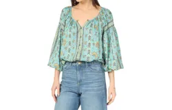 Omika Flora Blouse In Nirali Jungle