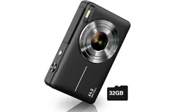 Roll over image to zoom in
Digital Camera, FHD 1080P Camera, Digital Point and Shoot Camera with 16X Zoom Anti Shake, Compact Small Camera for Boys Girls Kids