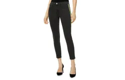 J Brand 835 Epitome Neon Side Stripe Crop Skinny Leg Jeans In Gray