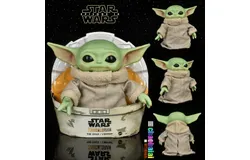 Star Wars Grogu Plush Toy&comma; Character Figure with Soft Body&period; Inspired by Star Wars The Mandalorian&comma; 11-inch