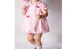 The Yellow Lamb Girls Love You Cherry Much Dress In Pink