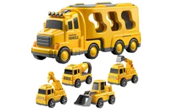 Toddler Truck Boy Toys for Children Ages 3-5 - 2025 Main Recommended Pack Inertia Powered Vehicle Car Toy Gifts&comma; Christmas Birthday Gifts for Children Ages 1-9 - Yellow