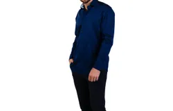 Masutto York&sol;92 Long Sleeve Button Down Shirt In Blue