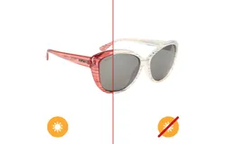 Solize Summer Breeze - Clear to Pink by DelSol for Women - 1 Pc Sunglasses