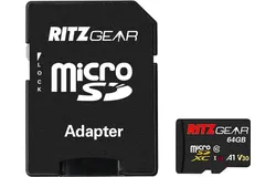 Ritz Gear 64GB Micro SD Card&comma; Full HD & 4K UHD&comma; Memory Card &plus; Adapter