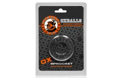 OxBalls Sprocket&comma; Cockring&comma; Clear