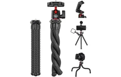 ULANZI Camera Tripod&comma; Mini Flexible Stand with Hidden Phone Holder w Cold Shoe Mount&comma; 1&sol;4&apos;&apos; Screw for Magic Arm&comma; Universal for iPhone 13 12 Pro Max XS Max X 8 Samsung Canon Nikon Sony Cameras