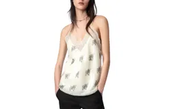 Zadig & Voltaire Christy Sequins Flower Camisole In Majestic