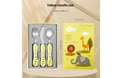 Lehoo Castle Toddler Cutlery Kids Silverware&comma; 3 Piece Safe Stainless Steel Toddler Fork Spoon Knife Set&comma; Kids Cutlery Set&comma; Safe Cutlery for Toddlers and Kids