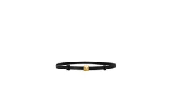 Belle & Bloom Women&apos;s Cleopatra Pyramid Stud Leather Belt in Black