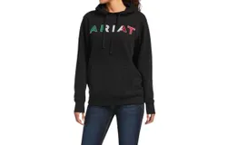 Ariat Mexico Fleece Hoodie In Black