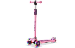 3-Wheel Kids Scooter - Lean-to-Steer Technology&comma; Adjustable Height Handlebar&comma; Wide Deck&comma; Scooter for Boys & Girls Ages 3&plus;&comma; Child Safety Approved&comma; Support Riders Up to 165 lbs