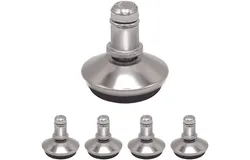 Office Chair Bell Glides Replacement, Replace Swivel Caster Wheels to Fixed Stationary Foot, Dia 7/16"(11mm) stem fit Most Office Chair, Anti-Slip Low Profile Bell Glides Feet Set of 5