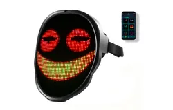 Led Mask with Programmer App&comma; Light Up Face Mask for Adult Kid&comma; Led Halloween Mask Digital Mask&comma;Battery