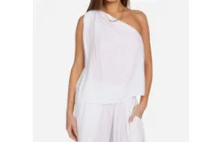 Michael Lauren Ruki Top In White