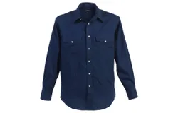 Gioberti Men’s Solid Long Sleeve Western Shirt with Pearl Snap-on Buttons