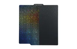 PET&plus;PEY Build Plate Sheet 257x257mm Spring Steel Plate Double-Sided Smooth with Starry Sky Pattern Flexible Hotbed Sticker Removable Build Surface Platform Compatible with Bambu Lab X1&sol;X1C&sol;P1P&sol;P1S&sol;A1