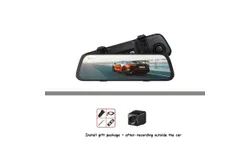 70mai S500 streaming media rearview mirror car smart driving recorder car camera 3&period;5K ultra-clear 9&period;35-inch full touch screen&comma; dark gray dual lens&comma; car rear recording