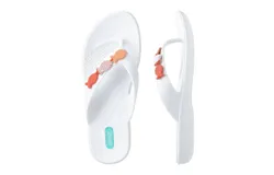 Oka-B Women Bodie Flip Flops In Salt&sol;guava