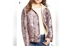 Scotch & Soda Printed Trucker Jacket In Multi