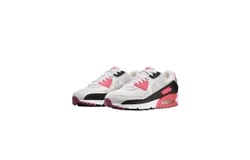 Nike Women&apos;s Air Max 90 Sneakers In White&sol;light Silver-Aster Pink